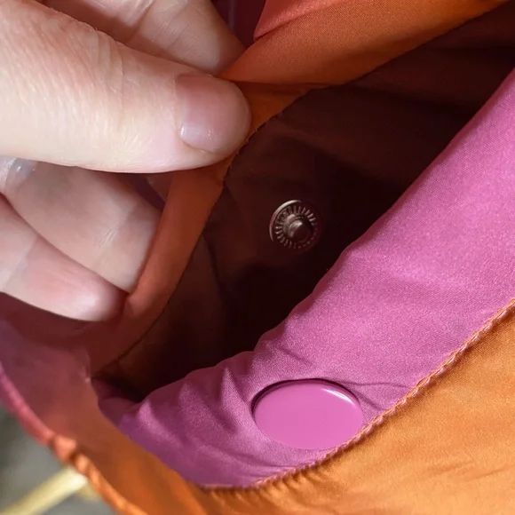 BDG XS Orange Purple Pink Ombré Puffer - Picture 5 of 15
